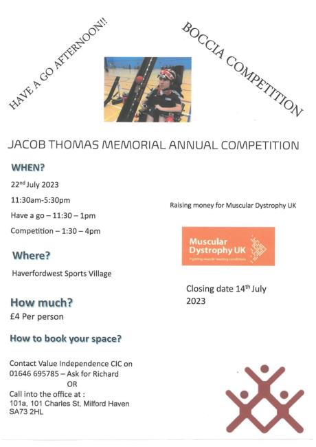 Inaugural Boccia event a great tribute to Jacob